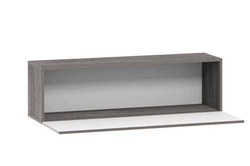 Шкаф навесной Summit НМ 014.21 (открывание вниз) , Софт Графит, Ясень Анкор темный. Фото №2