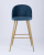 Стул барный Лион голубой велюр фото Стул барный Лион голубой велюр. Фото №5