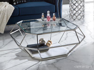 Журнальный стол DUPEN CT-235 Прозрачный фото Журнальный стол DUPEN CT-235 Прозрачный. Фото №4