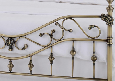 Кровать металлическая CHARLOTTE 140*200 см (Double bed), цвет: Античная медь (Antique Brass) фото Кровать металлическая CHARLOTTE 140*200 см (Double bed), цвет: Античная медь (Antique Brass). Фото №2