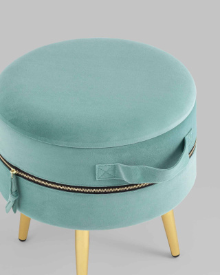 Пуф Тильда велюр мятный. Фото