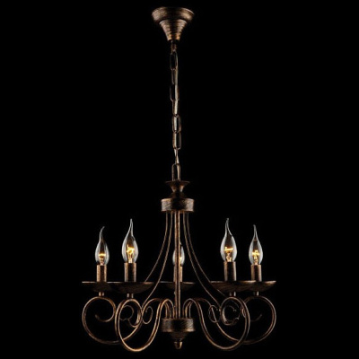 Подвесная люстра Eurosvet Provence 22404/5 черный с золотом фото Подвесная люстра Eurosvet Provence 22404/5 черный с золотом. Фото №2