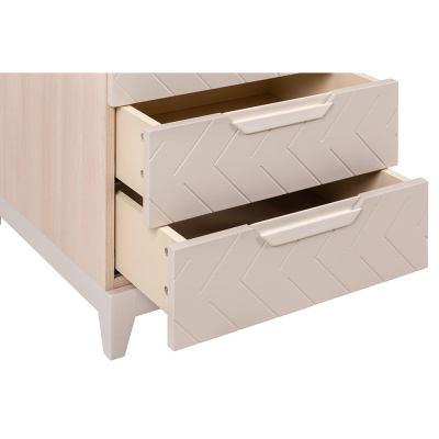 Шкаф с ящиками универсальный Сканди Жемчужно-белый. Фото №5