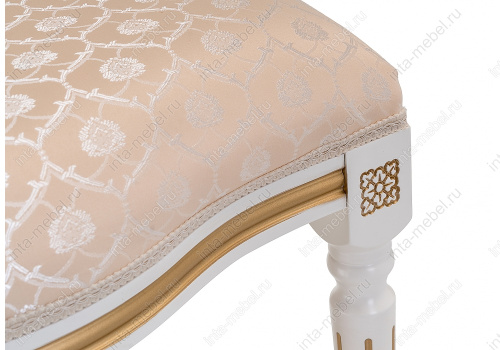 Стул деревянный Данте молочный с золотой патиной. Фото №8