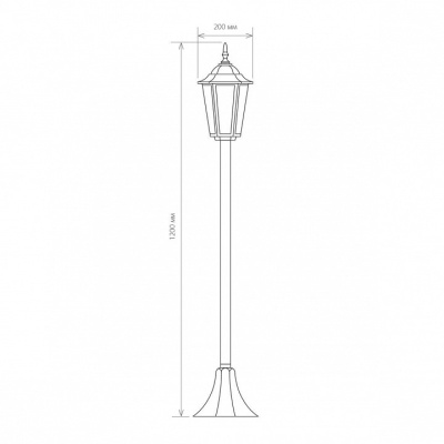 Наземный высокий светильник Elektrostandard GL 1014 a035746 фото Наземный высокий светильник Elektrostandard GL 1014 a035746. Фото №2