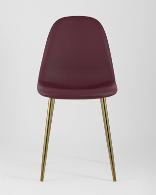 Стул Валенсия экокожа красная золотые ножки фото Стул Валенсия экокожа красная золотые ножки. Фото №4