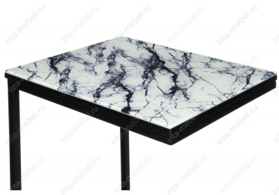 Журнальный стол Геркулес белый мрамор. Фото