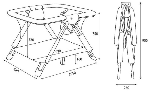 Манеж Polini Kids Comfort, белый фото Манеж Polini Kids Comfort, белый. Фото №12