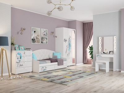 Гламур Софа белый/белый глянец. Фото №2