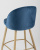 Стул барный Лион голубой велюр фото Стул барный Лион голубой велюр. Фото №8