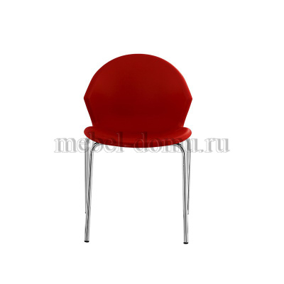 Кресло VAN HALLEN (mod. 2433) пластик/металл, 54,5х53,5х76 см, высота до сиденья 46 см, белый/черный (поставляется по 4 шт). Фото №3