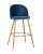 Стул барный Лион голубой велюр фото Стул барный Лион голубой велюр. Фото №2
