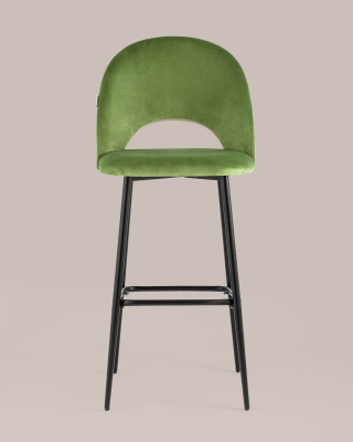 Стул барный Меган велюр травяной. Фото №5
