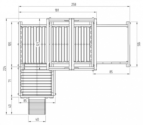 Комплекс игровой ДК9Р, розовый, серый. Фото №9