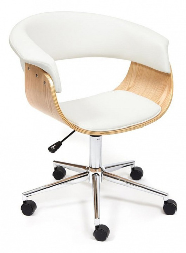 Кресло VIMTA  натуральный, кож/зам белый фото Кресло VIMTA  натуральный, кож/зам белый. Фото №1