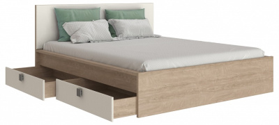 кровать 2000*1600 Анастасия АН-22К (с ящиками) дуб роше/мисандея стоун фото кровать 2000*1600 Анастасия АН-22К (с ящиками) дуб роше/мисандея стоун. Фото