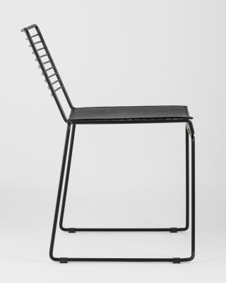 Стул обеденный Danny черный с черной подушкой. Фото №4