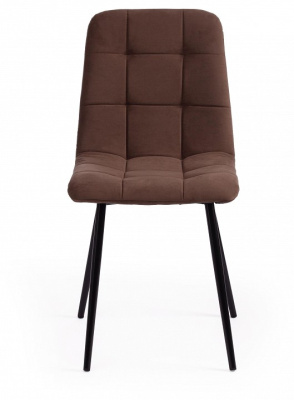Стул CHILLY MAX  Велюр/металл , 45 х 59 х 88 см , коричневый 09/черный  (поставляется по 2 шт). Фото №2